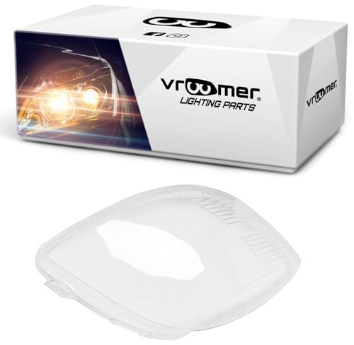 VROOMER Scheinwerferglas kompatibel mit Toyota Yaris XP90 2005-2013 Lichtscheibe Scheinwerfergläser Frontscheinwerfer Streuscheibe rechts