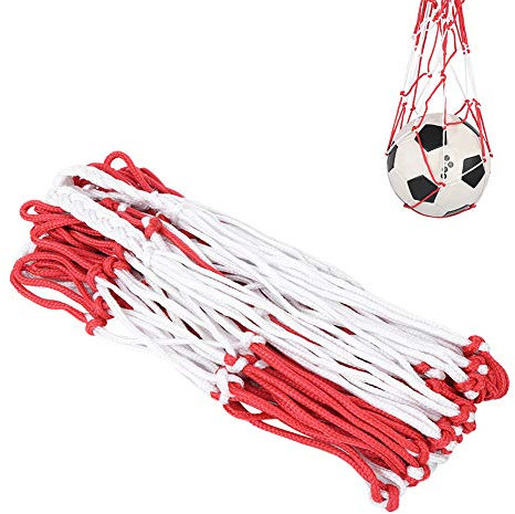 Beufee 2-teilige Fußballtasche, Basketballtasche, Netz-Balltasche, große Sportballtasche, Netz-Fußballtasche für Basketball, Fußball, Volleyball