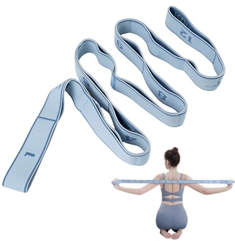 IKOPFLN 1 Articolo Cintura per stretching fitness, cintura per stretching yoga, cintura per stretching, cintura per stretching fitness, cintura da ginnastica ad alto allungamento