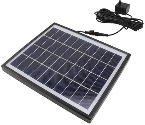 Happyyami 5w Solar-gartenbrunnen Mit Schwimmender Pumpe Solarbrunnen Für Vogelbad Und Kleine Teiche Solarwasserpumpe Mit h Leistung Energiesparend Und Umweltfreundlich