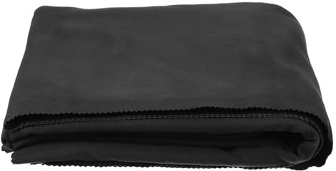 sourcing map Lot de 2 chiffons anti-ternissement pour argent, 2 x 1 m, pour rangement de bijoux, argenterie, couverts, bijoux, projet de bricolage, noir