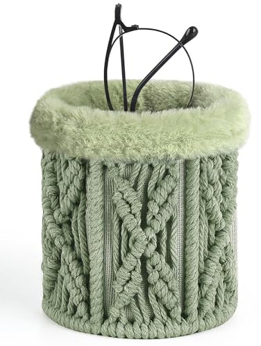 Boho Decor Nachttisch Brillenhalter Plüsch – gefüttert für mehrere Brillen Büro & Schlafzimmer Brillenständer
