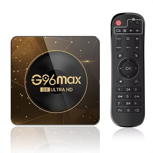 Android 13 TV Box, 4GB RAM 32GB Storage, 8K Ultra HD, WiFi 6, RK3528 Quad-Core, Bluetooth 5.0, Dual-Band 2.4G/5G
