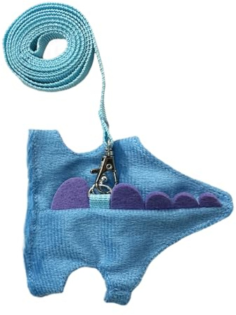 BommFu Harnais pour hamster - Laisse pour lapin et furet - Accessoire souple pour jeunes animaux de compagnie - Chinchillas - Promenades quotidiennes - Activités en plein air