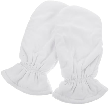 Lurrose Guantes de Cera Humectantes para Manos 30x15 Cm, Reutilizables de Tela Gruesa Aceite Esencial, para Cuidado Profesional en Salón, Spa y Terapia de Parafina
