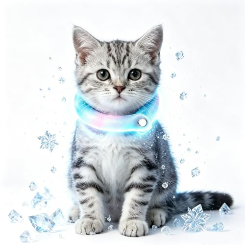 PCM Instant Physical Cooling Pet Bandana, Chill Out Summer Ice Neck Cooler Kerchief Scarf Vest, Quick Chill Dog Cooling Bandanas for Small Medium & Large Dogs