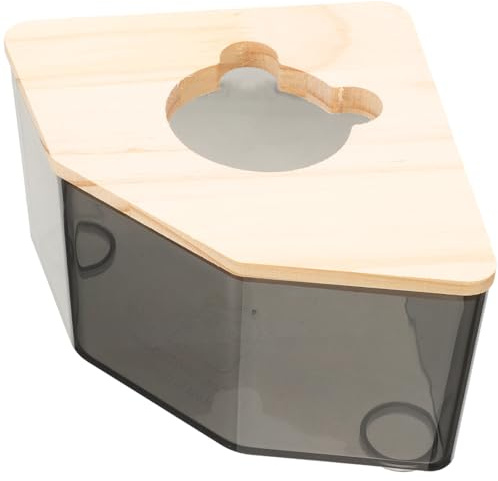 Zerodeko Salle de Bain à Sable pour Hamster Transparente en Acrylique | Bords Lisses, Modèle Amovible, Usage Polyvalent, Peu Déformable, pour Chinchilla et Gerbille