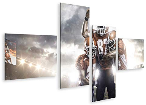 islandburner Bild auf Leinwand American Football Spieler Action Stadion Bilder Wandbilder Poster