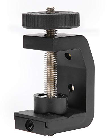 pour flashlight tripod clamp EBTOOLS Clip en forme de C, vis 1/4 pouce en alliage d'aluminium Clip en forme de C Pince de bureau fixe pour lampe de poche support de trépied