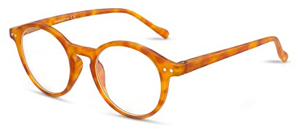 ZENOTTIC Gafas de Lectura de Bloqueo de Luz Azul Lentes Antirreflejos Gafas Retro de Ligero Marco Redondo para Hombres y Mujeres Aumentos 0.0 1.0 1.5 2.0 2.5 3.0 3.5