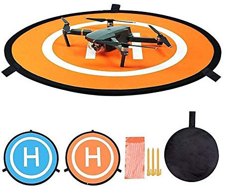 CYH Drone Landing Pad, 75CM/30'' Tragbare Faltbare Drohnen Landeplatz, Universal Foldable Drohne Landeplatz für RC Drones Hubschrauber, PVB Drohnen, DJI Mavic Pro Phantom 2/3/4 Pro, Antel Robotic