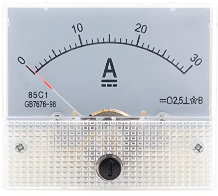 85C1-DC 30A DC Voltmetro Testata Puntatore Amperometro Analogico Pannello Meter