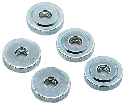 Handdrehschraube M3 M4 M5 M6 M8 M10 Griffmuttern aus verzinktem Kohlenstoffstahl Rändelmuttern (Farbe: M5, 5 Stück)(M10 2pcs)