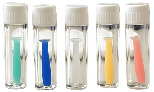 TRMFUSA Lot de 5 ventouses en silicone pour lentilles de contact souples et dures