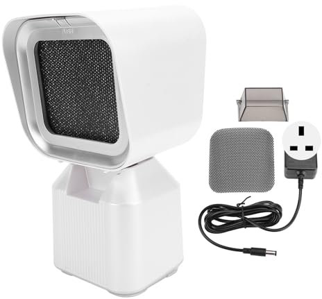 Portable Range Hood, Desktop Kitchen Exhaust Fan with 2-Speed, Adjustable Angle Height Kitchen Extractor Hood for Indoor BBQ Hot Pot RV Kitchens (UK Plug)