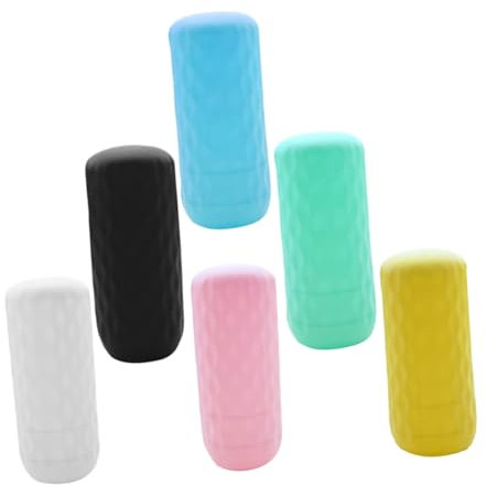 MERRYHAPY 6pezzi Manicotti Elastici Per Viaggi Perdite Copribottiglie Da Viaggio in Silicone Manicotti Per Contenitori Da Viaggio Anti-versamento Protezione Per Liquidi Shampoo Bagnoschiuma