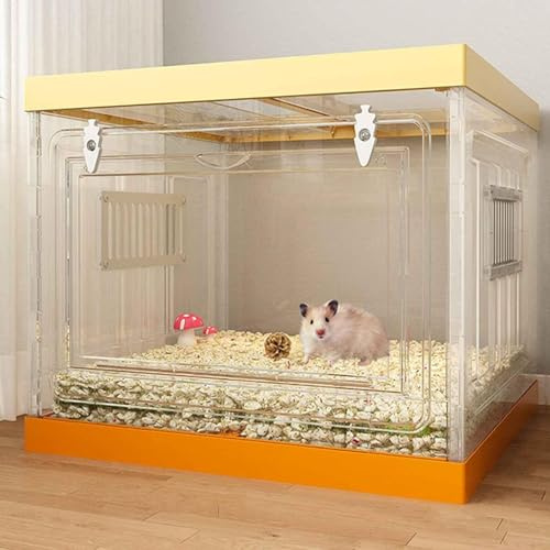 Stor Hamsterbur I Glas, Chinchillahus, Mycket Transparent Pp-material, A-Single Layer
