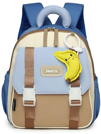 Personalised Kids Backpack with Name – Embroidered School Bag for Boys & Girls, Toddler to Primary, Travel & School Rucksack (Blue)