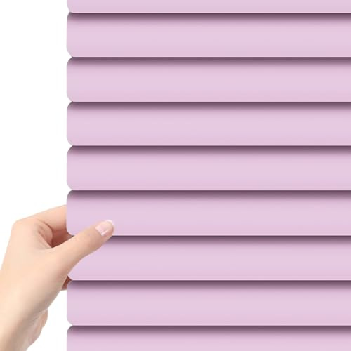 Alu Jalousien 2.5 cm Horizontale Verdunkelungsrollo Jalousien für Haus/küche/büro, Jalousette Innen Horizontal Sonnenschutzrollos Individuell Gestaltbar(Light pink)