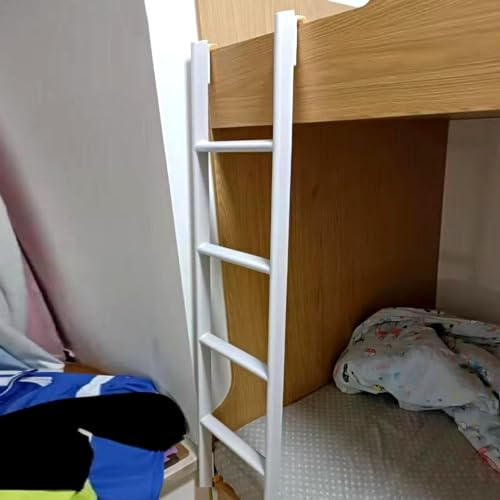 Escalera de litera de metal, ajustable y ahorra espacio, soporta hasta 330 libras, ideal para uso en caravanas y autocaravanas