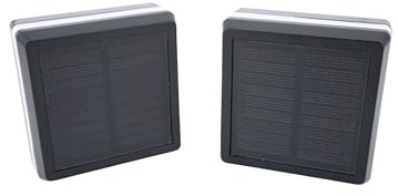 Zaunbeleuchtung LED Solar-Pfostenkappe 60×40 & 60×60 mm (2er-Set)