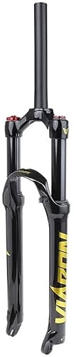 HOMSXPAC Fourche VTT Air 26/27,5/29, 1-1/8 HL, Freins à Disque, débattement de 100 mm, axe QR 9 mm, ultralégère, Accessoires Avant pour vélo