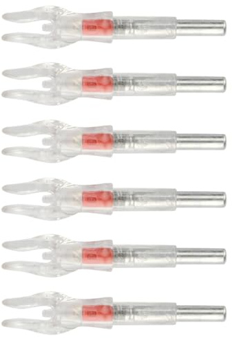 FQH 3pcs Archery LED Lighted Arrow Nocks - 4.2mm Automatic Tail Design for Bow Arrow Shafts, Improved Arrow Visibility