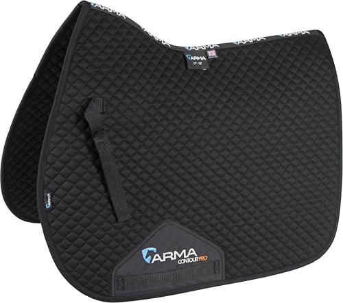 Shires ARMA Quilted Saddlecloth (Black, 15-16.5)