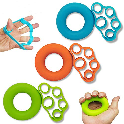 Renfort de préhension de la main et brancard, entraîneur de force pour l'exercice de préhension, préhension de l'avant-bras -6pcs