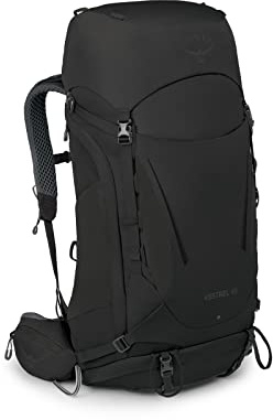 Osprey Kestrel Men's Backpack, 48L, Black, L/XL