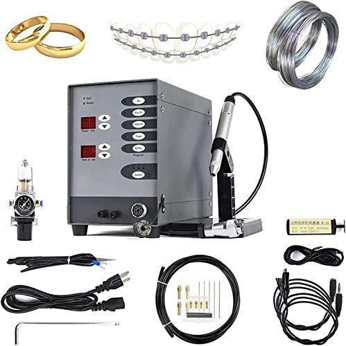 CNC Spot Welding Machine,100W Pulse Argon Arc Welding Machine for DIY Jewelry Repair Gold and Hardware Workpiece Welding Jewelry Welder Miller Welding