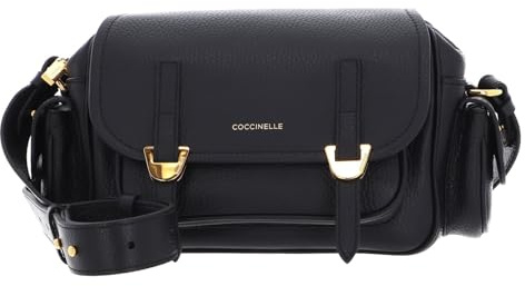 Coccinelle Pelle borsa a tracolla Campus Handbag Grained Leather Noir nero