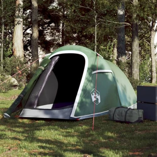 Tino Tech Tente tunnel pour 2 personnes - Vert - 260 x 130 x 105 cm - Tente de groupe - Coupe-vent - Tente familiale - Grande tente à lancer - Tente de festival - Tente de trekking pour famille -