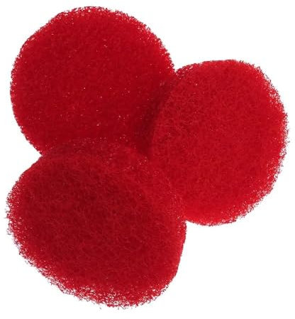 Scouring Pads Cleaning Brush Kit Drill Brush Atta Red Power Scrub Pad 15 Piece Cleaning Kit Scouring Pads for Kitchen, Bathroom, Auto.