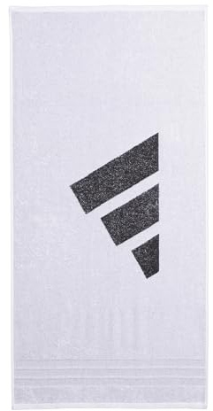 adidas Unisex Performance Towel Small Towel, White/Black, One Size