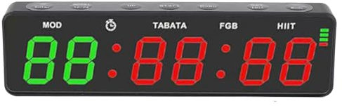 Timer Palestra Portatile Orologio Magnetico a Intervallo Ricaricabile Timer Digitale Fitness con Cronometro per la Boxe Garage Domestica