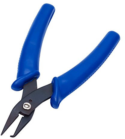 Beadthoven Alicates de apertura de anillo dividido de 14 cm, pinzas para abrir anillos divididos o llavero color bronce