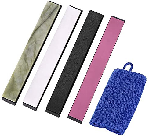 IMAGE Sharpening Stone Set 4 Pcs Whetstones with Grit 3000/6000/8000/10000 Knife Sharpening Stones for Sharpener