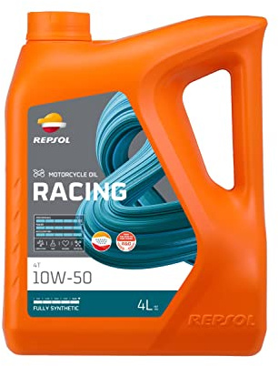 REPSOL Motoröl 10W-50 RACING Motor Öl API SN 4T 4L Kompatibel mit YAMAHA MOTORCYCLES VITY BWs V-MAX FJR XV