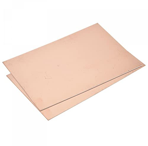 sourcing map 2 Stück PCB Kupfer Plattierte Platinen Laminat 200mm x 150mm x 1.5mm FR4 Glasfaser Einseitig für Schaltungsprojekte