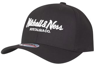 Mitchell & Ness Logo Classic Red Snapback Cap Branded PINSCRIPT Schwarz, Size:OneSize
