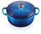 Le Creuset Cocotte redonda de hierro fundido, 22 cm, 3, 3 L, Todas Las Fuentes de Calor incluso inducción, Azure, 21177222202430