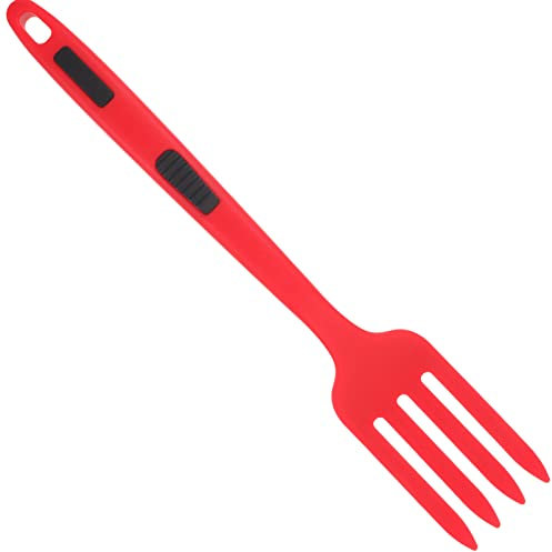 Cabilock Pince Silicone Fourchette à Pâtes Lavable Grande Fourchette de Cuisine Réutilisable pour Salade et Service