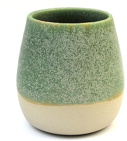 Las_Mater Ceramic Calabash Turned on the Potter's Wheel Field Horsetail Approx. 220-250 ml