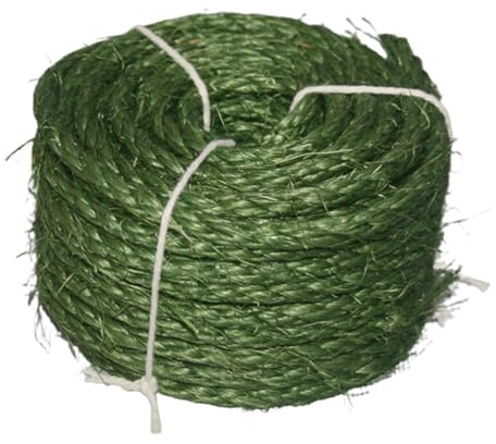 Porceosy Sisalseil für Katzenkratzbaum, natürlich, strapazierfähig, Ersatzschnur, DIY, Handwerk, Gartenarbeit, Grün, M
