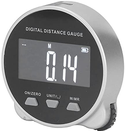 Akozon Righello a Rullo con Display Digitale, Metro a Nastro Digitale 199,999 M Microprocessore a Semiconduttore Righello a Rotolamento Elettronico per Diametro Piatto Curvo