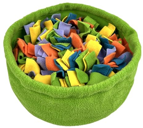 Uozonit Tappeto annusare per cani, tappetino per annusare animali domestici, giocattolo di puzzle interattivo, stuoia di ricerca di cibo per interni, giocattolo puzzle per cani di piccola e