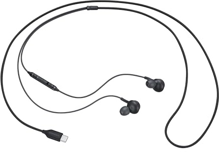 Samsung auricolari ‎EO-IC100 con connettore di tipo USB-Type C, suono AKG, Nero