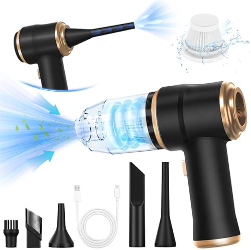 BELIBUY Mini Car Vacuum 15000Pa Portable Cordless Handheld Vacuum Cleaner and Air Duster with 2 Filter for Car, Sofa, Office, Pet, Home
