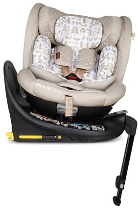 COSATTO All in All Extra i-Size - Seggiolino auto girevole a 360°, gruppo 0+123, 0-36 kg, 0-12 anni, Isofix, ERF, esclusivo sistema anti-fuga (Whisper)